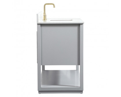 Elegant Bathroom Vanity - Gray (VF19248GR-BS)