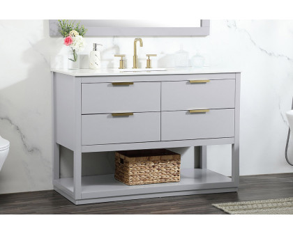 Elegant Bathroom Vanity - Gray (VF19248GR-BS)