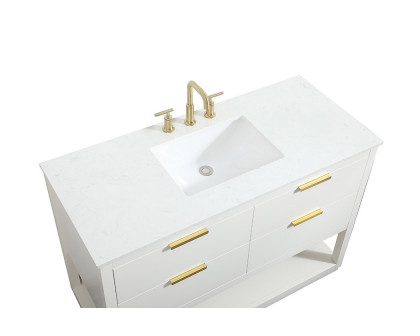 Elegant Bathroom Vanity - White (VF19248WH)