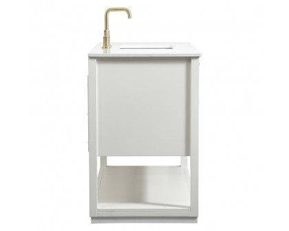 Elegant Bathroom Vanity - White (VF19248WH)