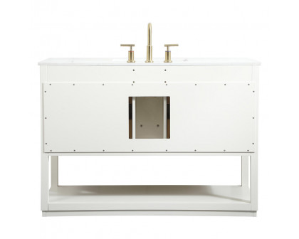 Elegant Bathroom Vanity - White (VF19248WH)