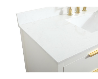 Elegant Bathroom Vanity - White (VF19248WH-BS)