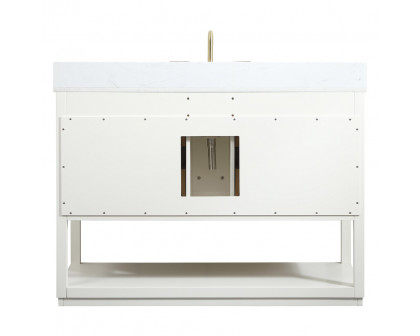 Elegant Bathroom Vanity - White (VF19248WH-BS)