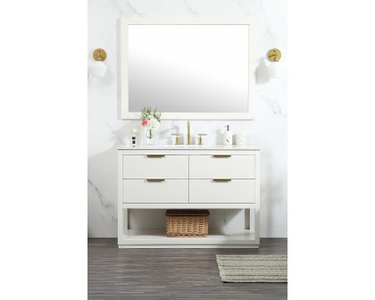 Elegant Bathroom Vanity - White (VF19248WH-BS)