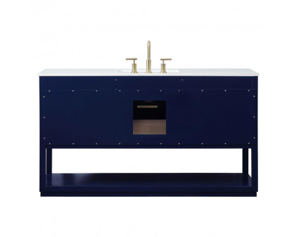 Elegant Bathroom Vanity - Blue (VF19260BL)