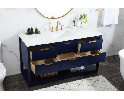 Elegant Bathroom Vanity - Blue (VF19260BL)