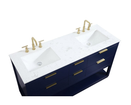 Elegant Bathroom Vanity - Blue (VF19260DBL)