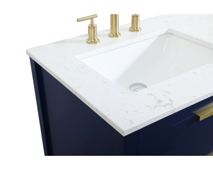 Elegant Bathroom Vanity - Blue (VF19260DBL)