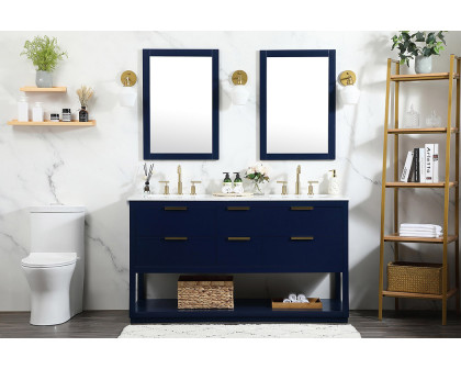 Elegant Bathroom Vanity - Blue (VF19260DBL)