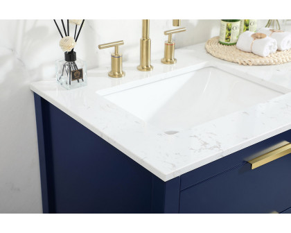 Elegant Bathroom Vanity - Blue (VF19260DBL)