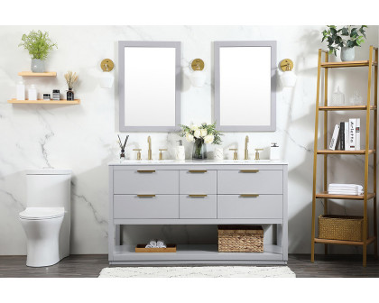 Elegant Bathroom Vanity - Gray (VF19260DGR)