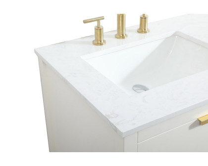 Elegant Bathroom Vanity - White (VF19260DWH)