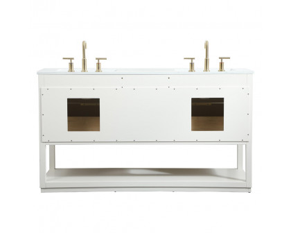 Elegant Bathroom Vanity - White (VF19260DWH)