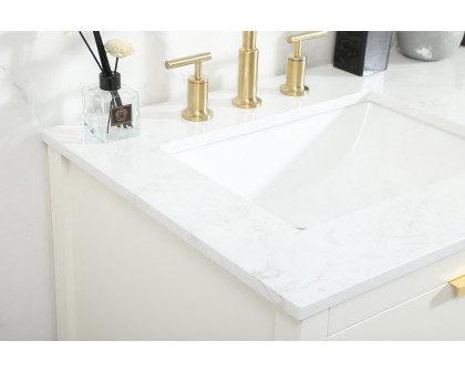 Elegant Bathroom Vanity - White (VF19260DWH)