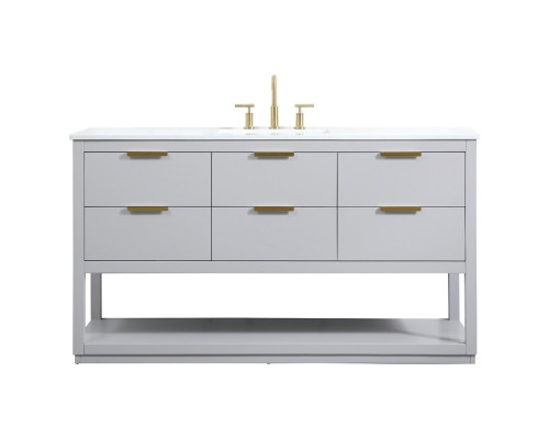 Elegant Bathroom Vanity - Gray (VF19260GR)