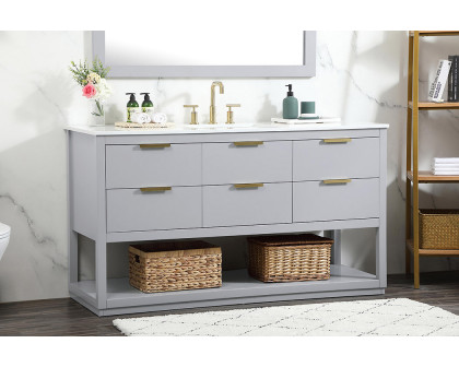 Elegant Bathroom Vanity - Gray (VF19260GR)