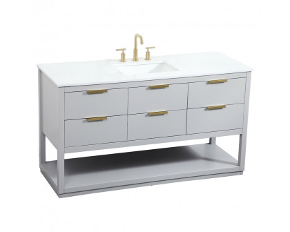 Elegant Bathroom Vanity - Gray (VF19260GR)