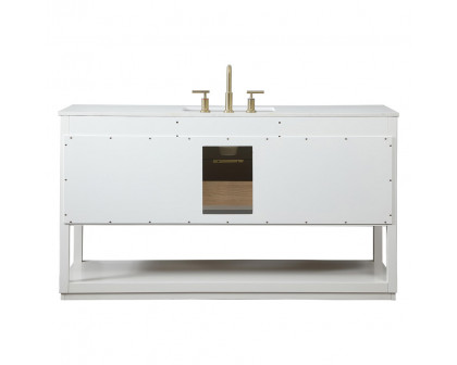 Elegant Bathroom Vanity - White (VF19260WH)