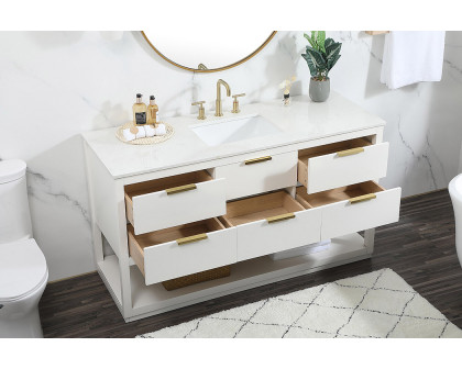 Elegant Bathroom Vanity - White (VF19260WH)