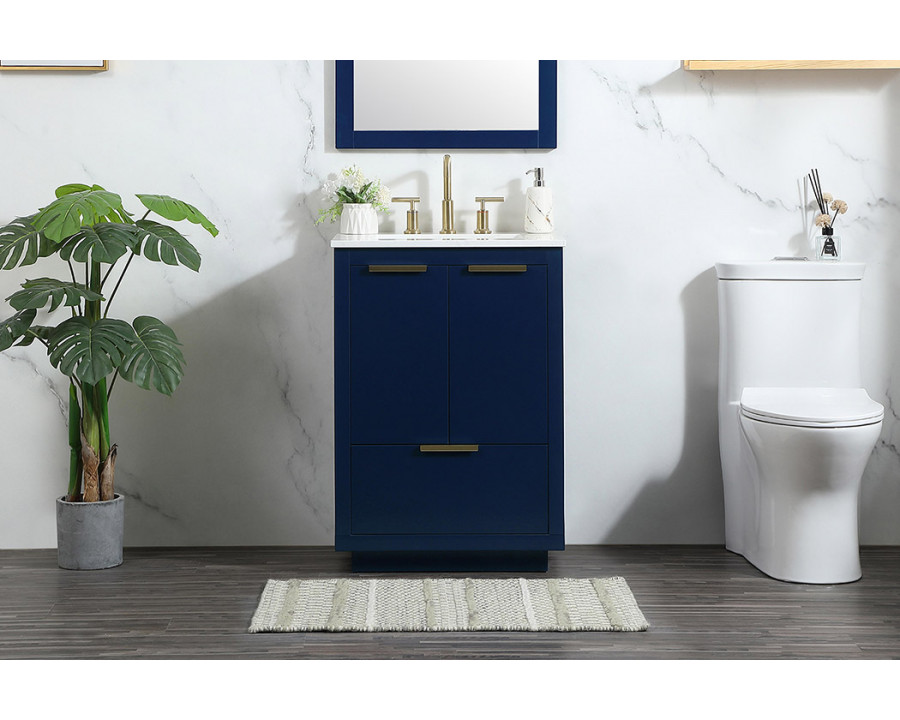 Elegant Bathroom Vanity - Blue (VF19424BL)