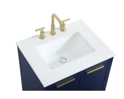 Elegant Bathroom Vanity - Blue (VF19424BL)