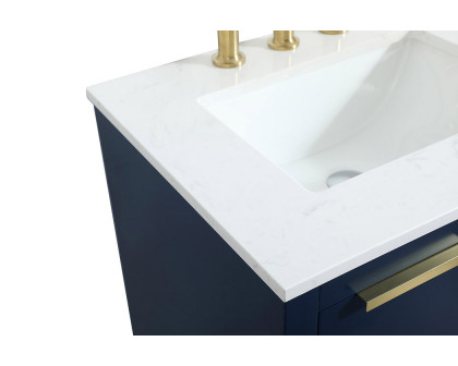 Elegant Bathroom Vanity - Blue (VF19424BL)