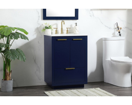 Elegant Bathroom Vanity - Blue (VF19424BL)