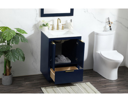 Elegant Bathroom Vanity - Blue (VF19424BL)