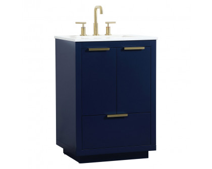 Elegant Bathroom Vanity - Blue (VF19424BL)