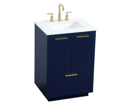 Elegant Bathroom Vanity - Blue (VF19424BL)