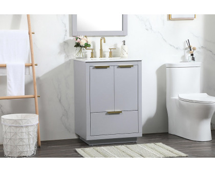 Elegant Bathroom Vanity - Gray (VF19424GR)