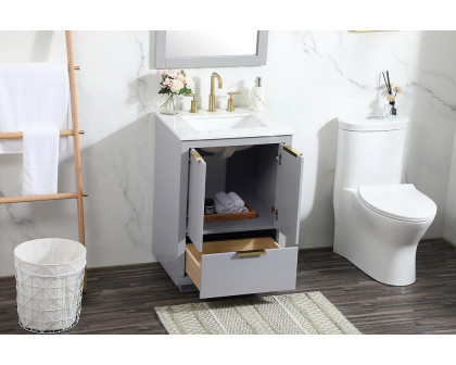 Elegant Bathroom Vanity - Gray (VF19424GR)