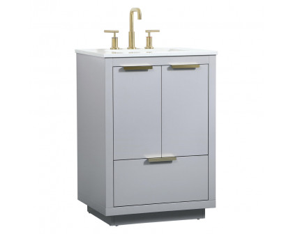 Elegant Bathroom Vanity - Gray (VF19424GR)