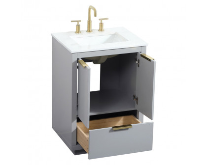 Elegant Bathroom Vanity - Gray (VF19424GR)