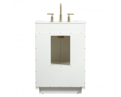 Elegant Bathroom Vanity - White (VF19424WH)