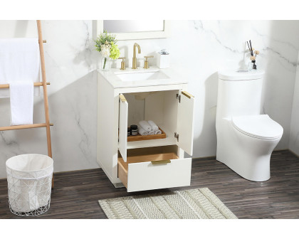 Elegant Bathroom Vanity - White (VF19424WH)