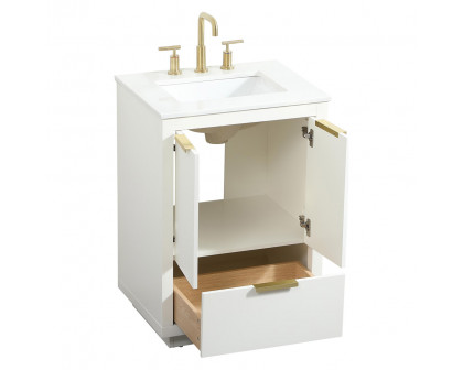 Elegant Bathroom Vanity - White (VF19424WH)