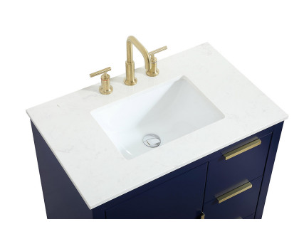 Elegant Bathroom Vanity - Blue (VF19430BL)