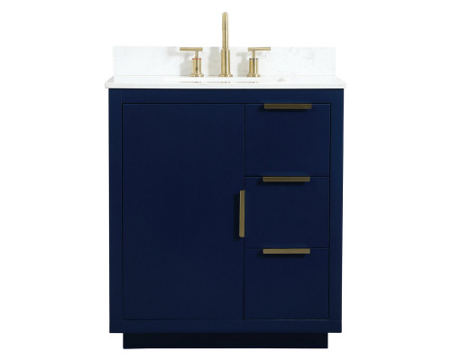 Elegant Bathroom Vanity - Blue (VF19430BL-BS)