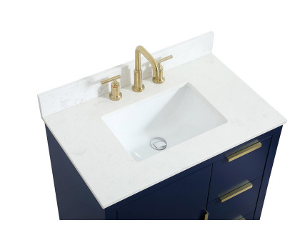 Elegant Bathroom Vanity - Blue (VF19430BL-BS)