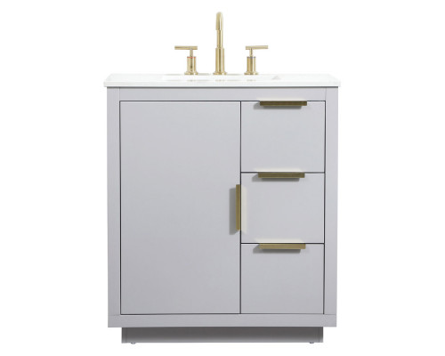 Elegant Bathroom Vanity - Gray (VF19430GR)