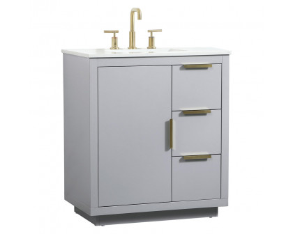 Elegant Bathroom Vanity - Gray (VF19430GR)