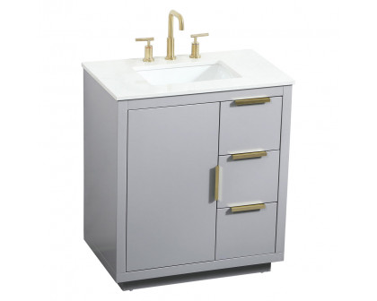 Elegant Bathroom Vanity - Gray (VF19430GR)