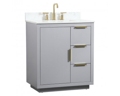 Elegant Bathroom Vanity - Gray (VF19430GR-BS)