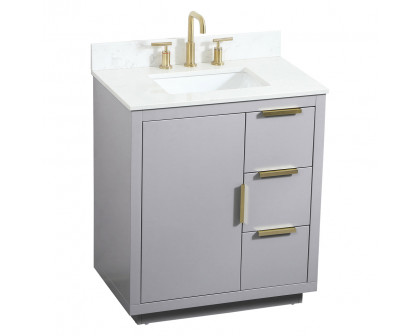 Elegant Bathroom Vanity - Gray (VF19430GR-BS)