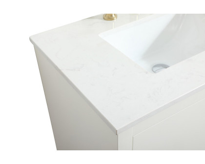 Elegant Bathroom Vanity - White (VF19430WH)