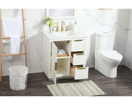 Elegant Bathroom Vanity - White (VF19430WH)