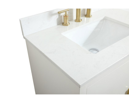 Elegant Bathroom Vanity - White (VF19430WH-BS)