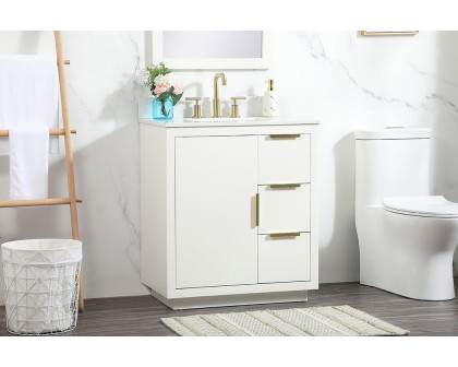 Elegant Bathroom Vanity - White (VF19430WH-BS)