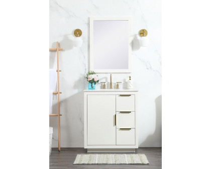 Elegant Bathroom Vanity - White (VF19430WH-BS)